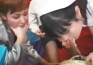 Dirty Asian loves shit on her face